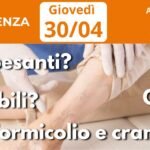30/04   GIORNATA DELL’INSUFFICIENZA VENOSA IN FARMACIA CAVI